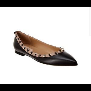 Valentino Rockstud Leather Flat